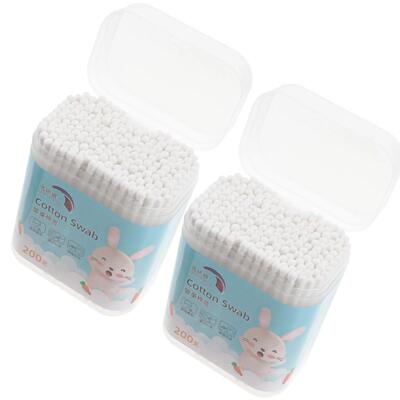 400Pcs Baby Cotton Swabs Infant Care Buds For Nose Ear Clean
