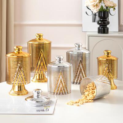 Food-grade transparent canister for snacks, dried goods, tea