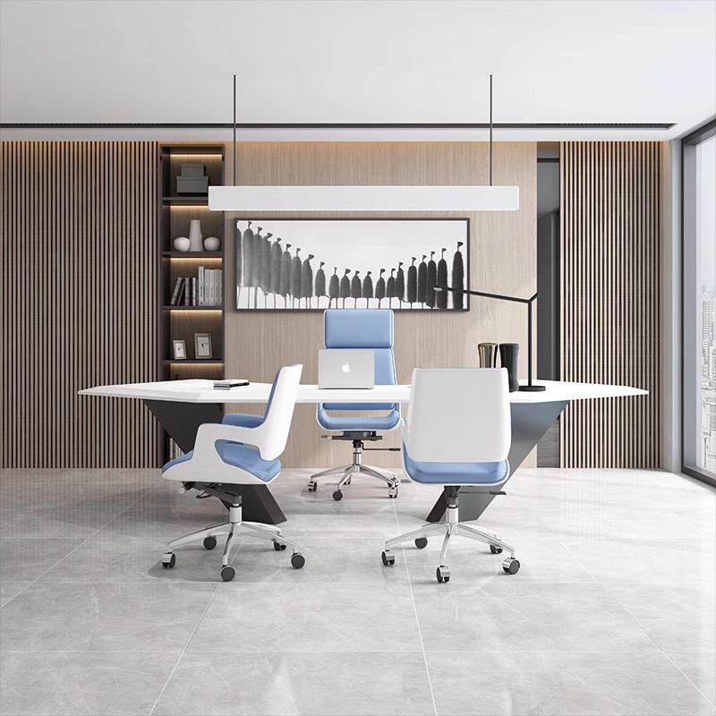 现代简约西皮办公椅家用转椅舒适久坐会议椅升降电脑椅高背老板椅