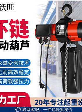 环链电动葫芦家用220v2吨1吨变频可调速小型吊机倒链提升机吊葫芦