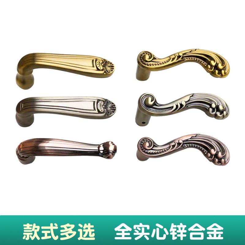 红古铜门把手通用型锁心卧室木门室内房间门家用房门配件老式锁具