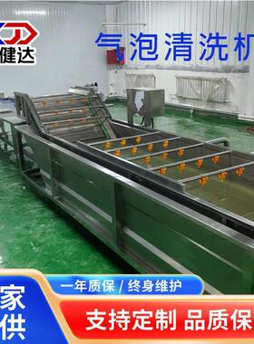 供应胡萝卜油菜气泡清洗机 水果加工生产线 气泡清洗机设备