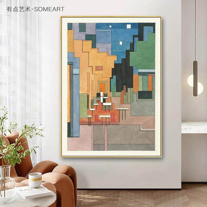 梵高名画 画客厅落地画 画抽象走廊尽头装饰画 画高级感壁画 画玄