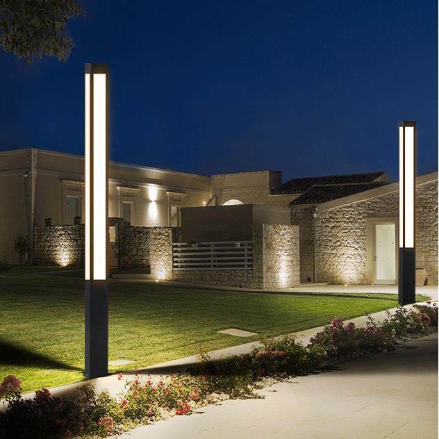 2025新款太阳能路灯别墅广场高杆灯户外庭院照明灯花园高端草坪灯