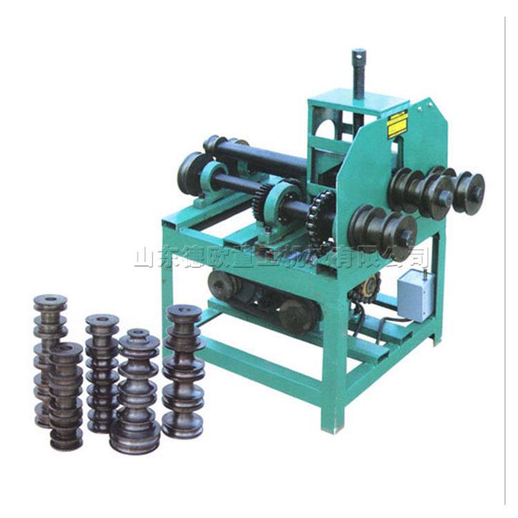 不锈钢管盘管机 76钢管弯弧设备 方管圆管弧度滚圆机 送14套模具