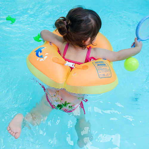 圈腋下自-防126月3个-岁儿童腰游岁侧翻后仰游泳圈圈宝贝