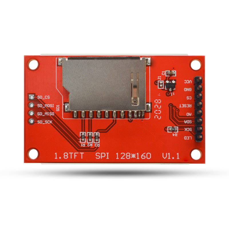 tft128*8模块spi 驱动.寸串口模块14io 液晶显示驱动tft151个