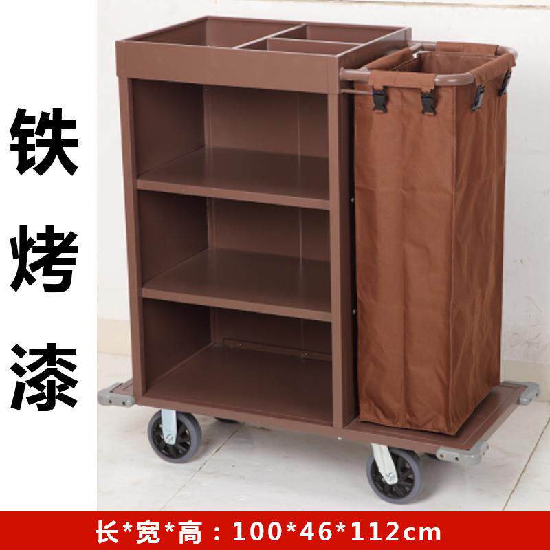 酒店客房多功能手推布草车保洁工作车清洁车布袋客房口卫生服务车