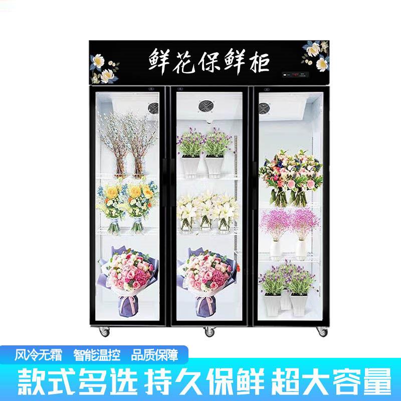 奥华鲜花保鲜柜冷藏柜展示柜风直冷单双门三开门冰柜商用