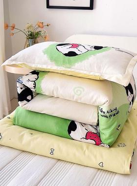 新款全AB版儿被子棉三件套卡通宝EHX宝午幼睡园婴儿床含芯垫被六