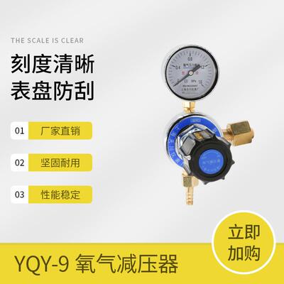 上海减压器YQY-91.6MPa牌氧气减压器减压阀氧气表调压阀