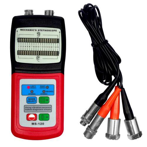 兰泰MS120机械故障听诊器 柴油机/气缸/汽车噪声判断 振动听振器