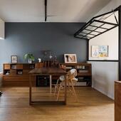 上下折叠窗配啡奶件网红茶店咖厅开放式 厨房吊轮推拉滑轨全折叠窗