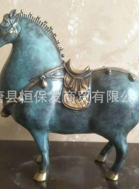 纯铜马摆件客厅办公桌铜马30-40公分价格厂家