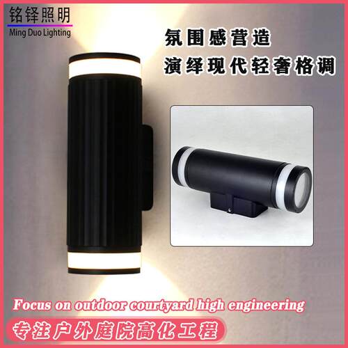 leGP-L209d灯户外防水门头壁口阳台露台庭院外墙灯门新潮中式防铝