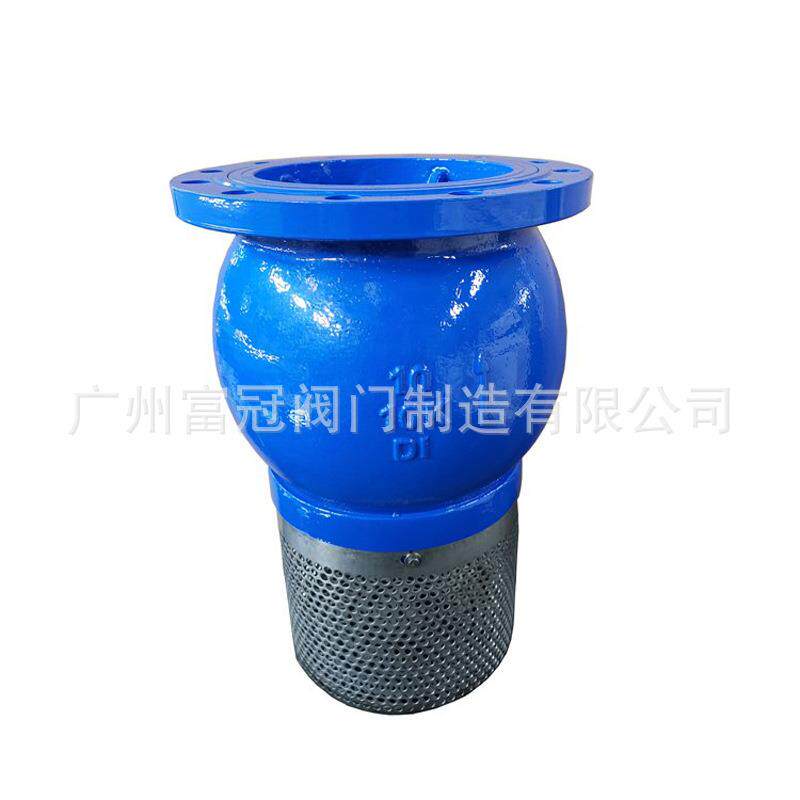 H42X-10Q抽水法兰底阀 抽水泵吸水底阀 新款球墨铸铁法兰单向底阀