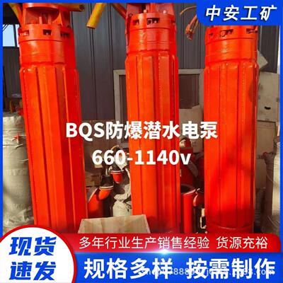 煤矿用隔爆型潜水排沙电泵 排污能力强 BQS50-140/4-37/B 排污泵