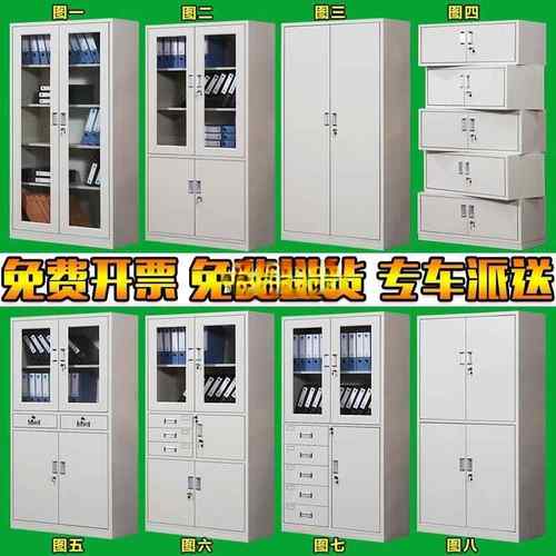 办公文务柜铁皮柜档案柜资料柜带锁矮柜储柜TZN财抽屉凭证物更衣