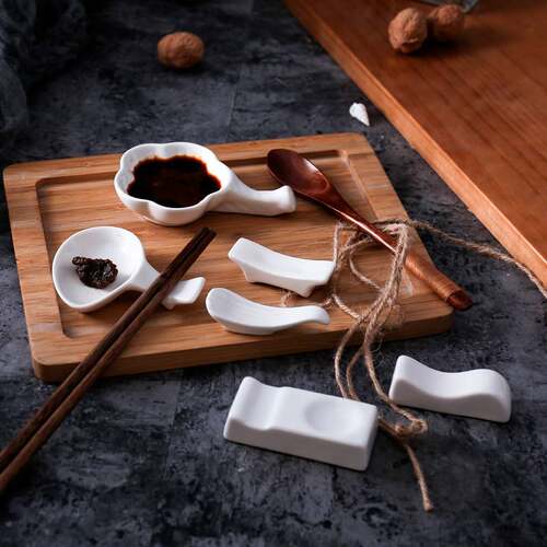 冠世 陶瓷皇朝筷架两用多用 餐厅摆台架子筷子架筷枕筷托汤匙托
