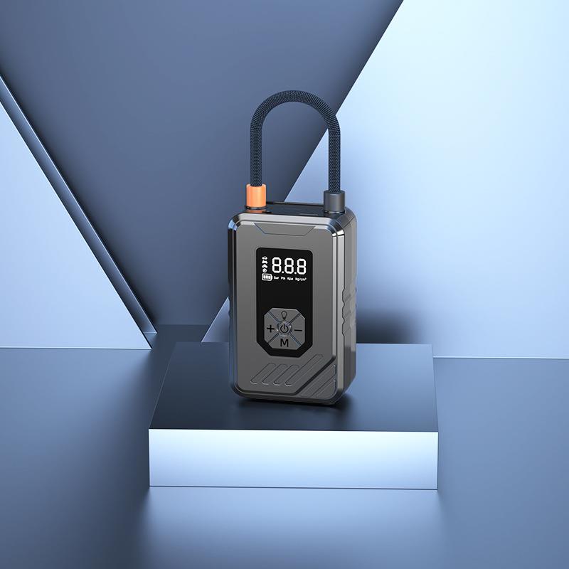 车载充气泵无线充电汽车手持智能数显家用小轿车电动便携轮胎气泵