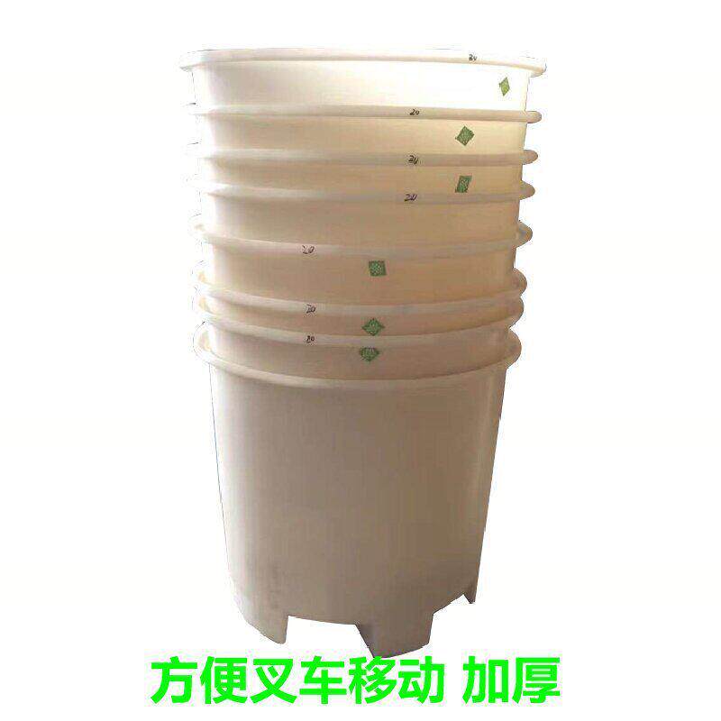 厂家一次成型圆形叉车移动周转牛筋PE桶塑胶移动塑料水桶加厚