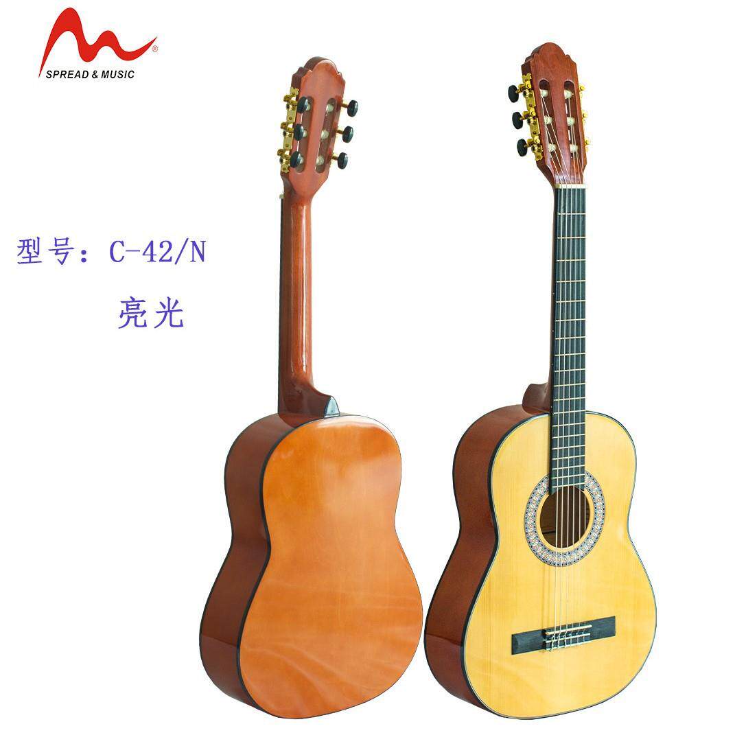 34寸传音牌新品上市-儿童古典吉他/正桶云杉椴木吉他初学