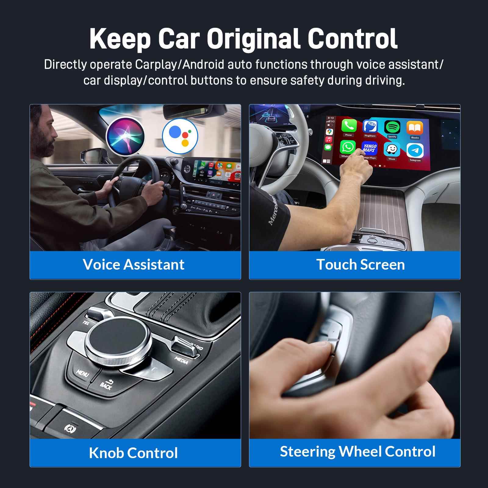 智能无线推宝车载送arpla转ycarplay-c有线无线车机互联安卓盒子