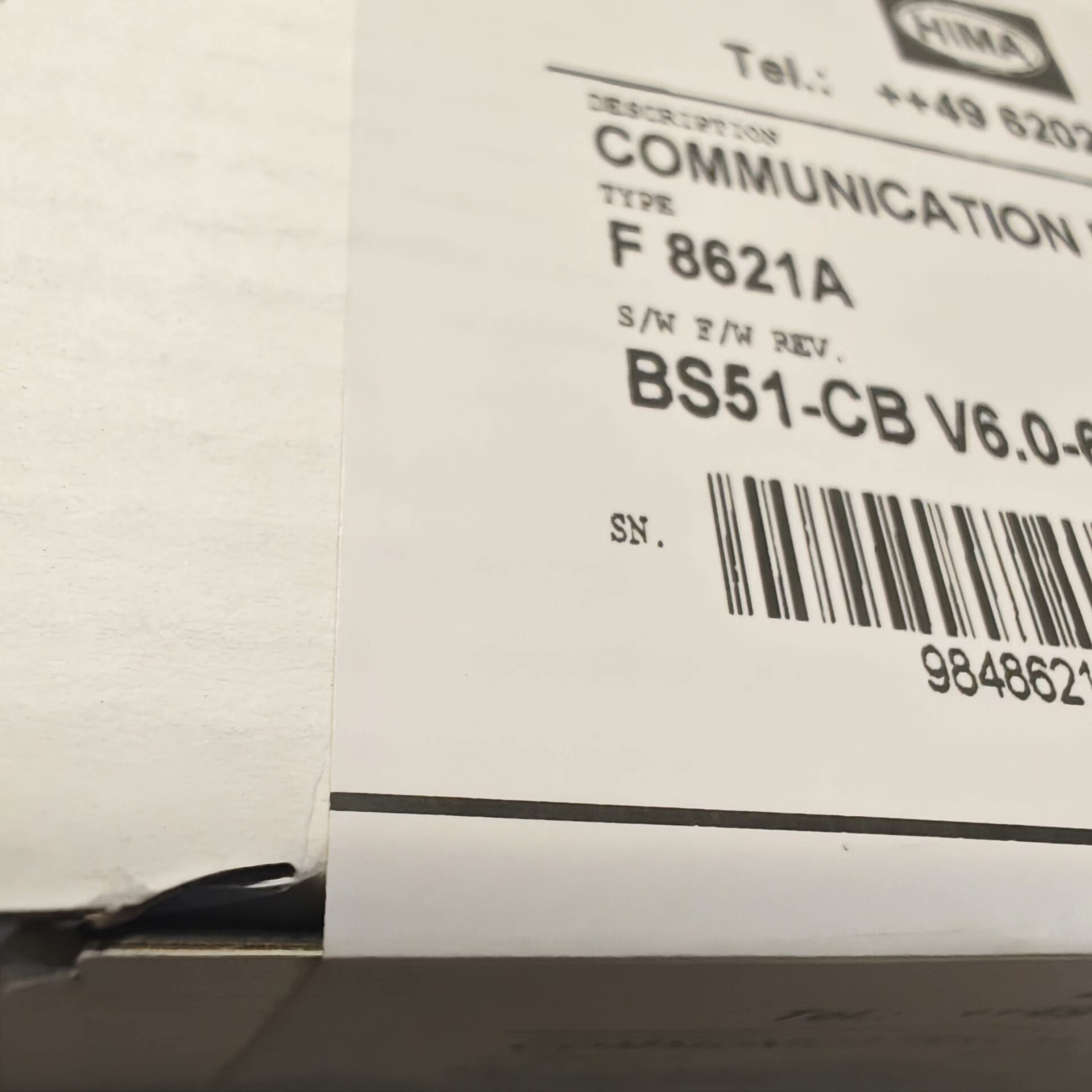 黑马卡件F8621A  未开封