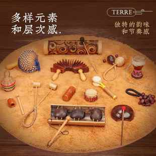 新款terre贝罗木铃打击乐器多gogo声音疗愈瑜A伽冥想灵修ASMR乐舞