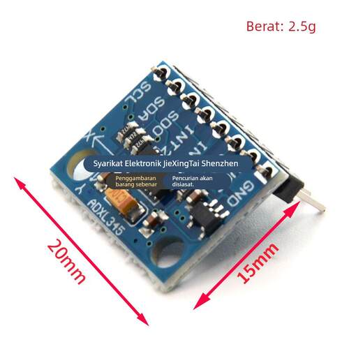 GY-291 ADXL345三轴重力加速度倾斜度角度传感器模块IIC/SPI传输