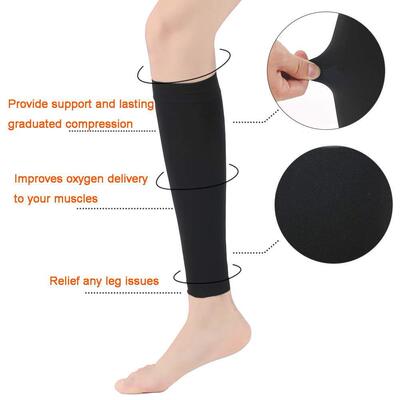 1pair Compression Socks Prevent Calf Varicose Ve Soreness Wo