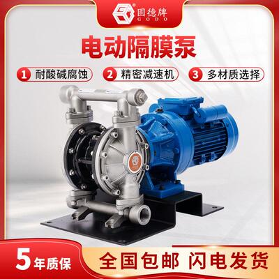 牌厂家电动隔膜泵DBY3-P316LTFF316L不锈钢材质食品级耐腐蚀