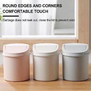Can Trash Small Household Garbage Bin Convenient Desktop