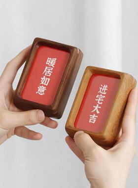 黑胡桃拍立得磁吸榫卯相框摆台寸4寸5寸冰箱贴结婚登记证件画框