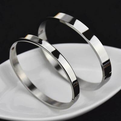 European and American 468mm smooth titanium steel couple ope