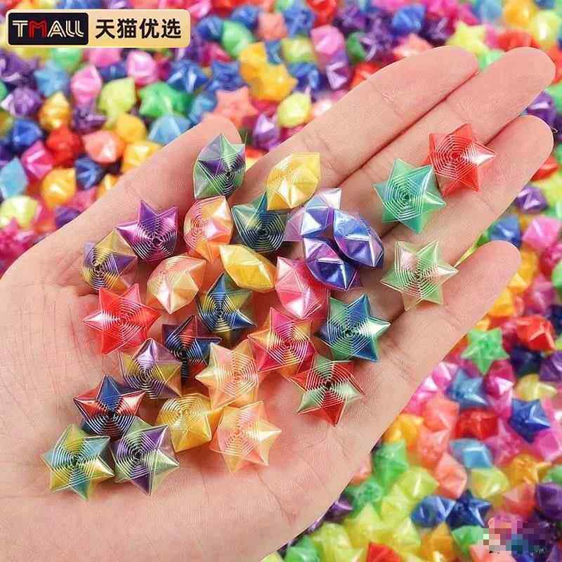 星星折纸吸管夜光大号塑料管幸运五角星瓶软管手工叠编织专用折管