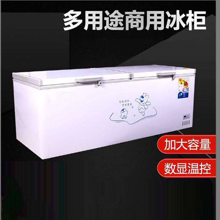 卧式大冰柜商用大容量家用冷柜冷藏冷冻柜单温双温冰箱速冻柜
