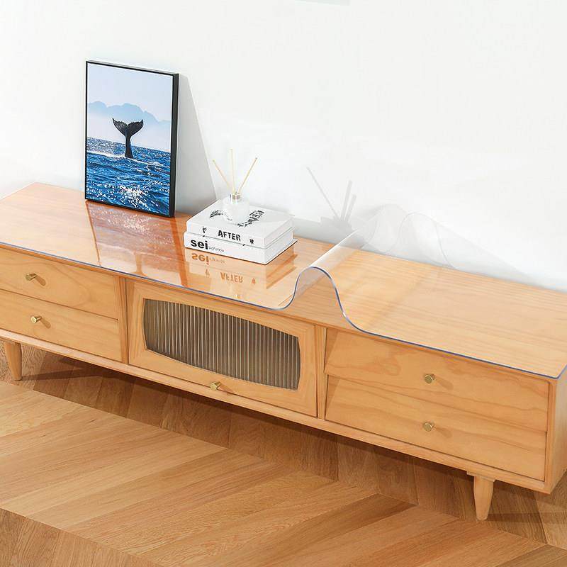 电视柜软玻璃pvc透明桌布防水防油免洗防烫长方形餐桌茶几垫塑料,居家布艺,桌布,淘宝优惠券,粉丝福利购,淘宝优惠卷