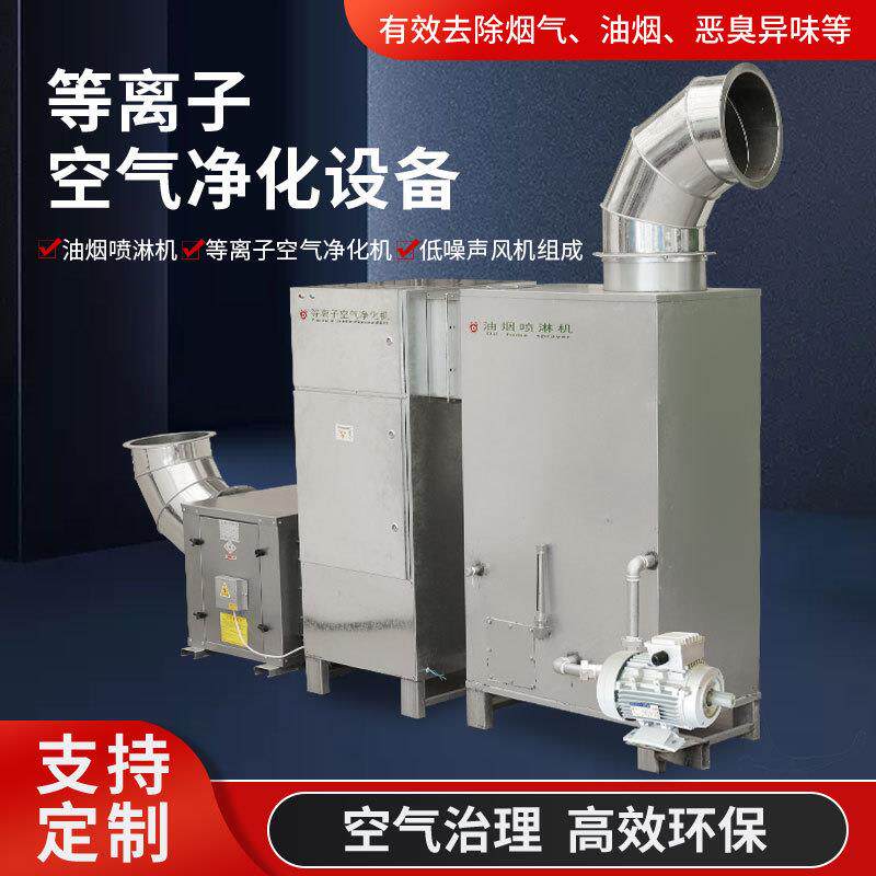 等离子废气处理设备空气净化处理除尘喷淋塔油烟净化器异味处理机