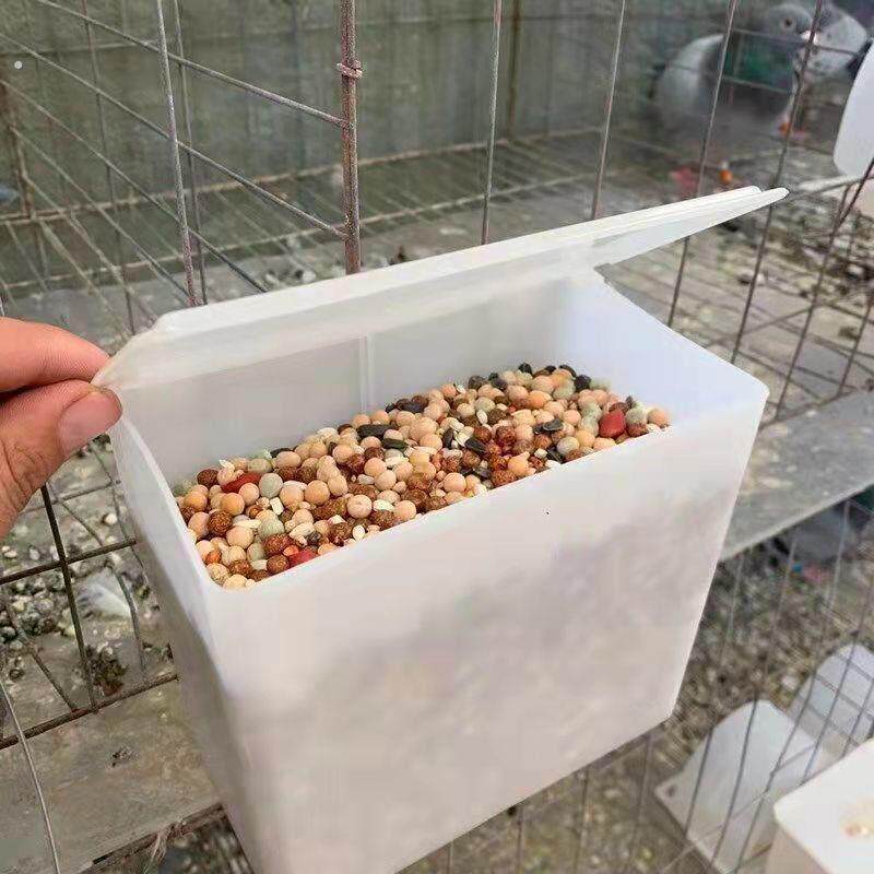 鸽子食槽自动喂食器鸽子用品用具信鸽料盒鸽笼自动食槽挂盒下料器