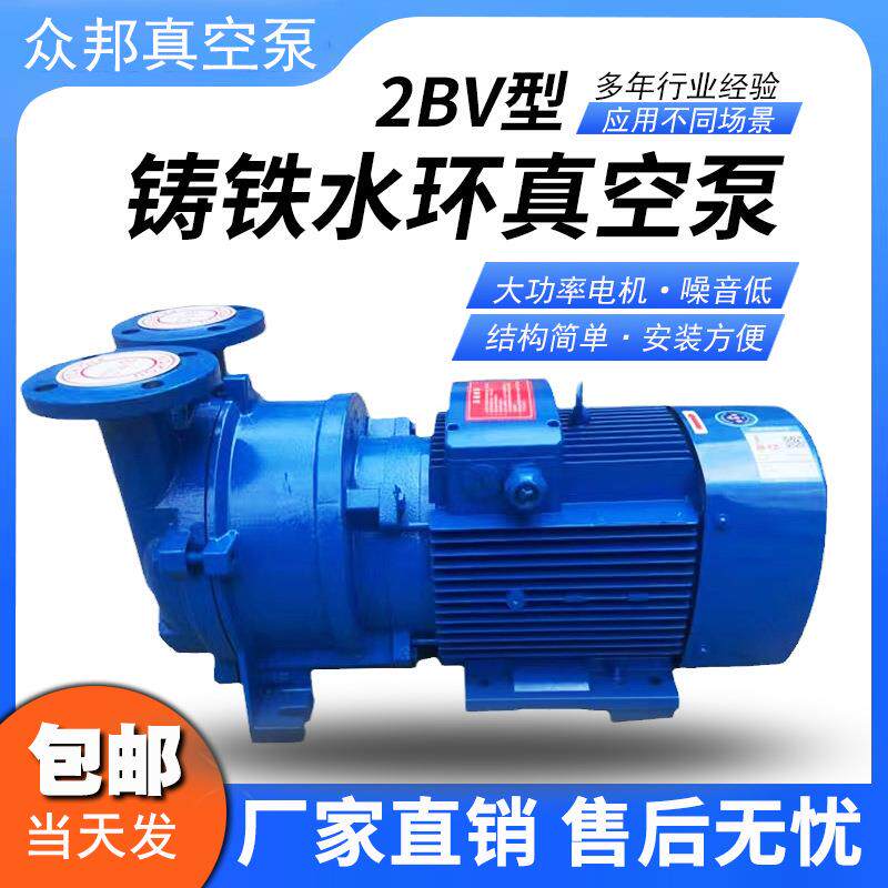 2BV铸铁水环式真空泵一体式泵无油负压机组系统循环水工业真空泵