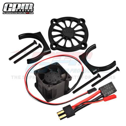 RC遥控车 TRAXXAS E REVO 2.0 86086-4铝合金马达散热器带风扇-套