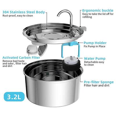 3.2L Cat Automatic Water Dispenser Pet Smart Induction Water