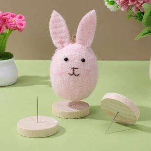 Fun Set Base with Felt Wooden Holder Stand Desktop Animal
