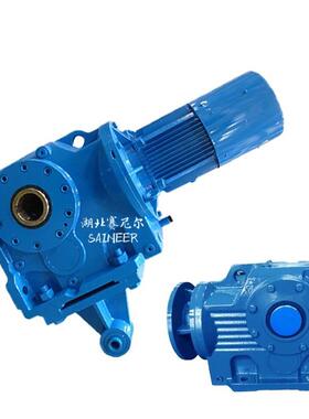 赛尼尔卧式螺旋锥齿轮减速机 KADX108斜齿轮减速机厂家