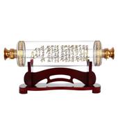 厂家异形高硼硅画轴醒酒器人参泡酒瓶画卷泡酒瓶玻璃摆件创意