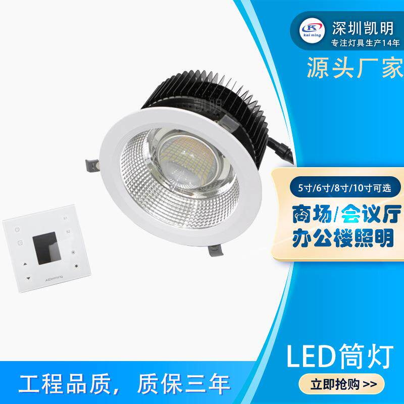 音乐厅照明LED筒灯40W50W60W80W顶灯观众厅舞台照明射灯低噪音灯