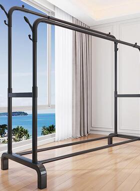 欧斯汀落地立式晾衣架阳台晒衣架室内挂衣架简易衣帽架宿舍衣架子