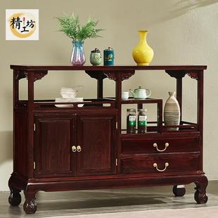 东非酸枝木实木中式酒柜明清储物柜子红木餐柜彷古茶水柜置物柜