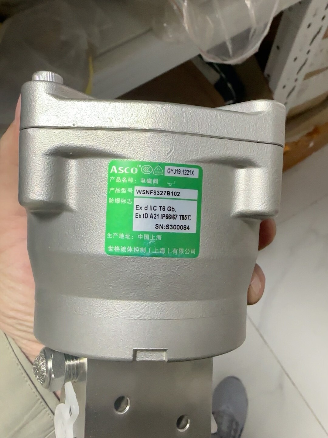 美国进口Asco电磁阀 WSNF8327B102 全新包装一